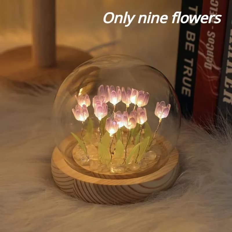 DIY Mini Tulip Night Light Kit, Handmade Home Decor