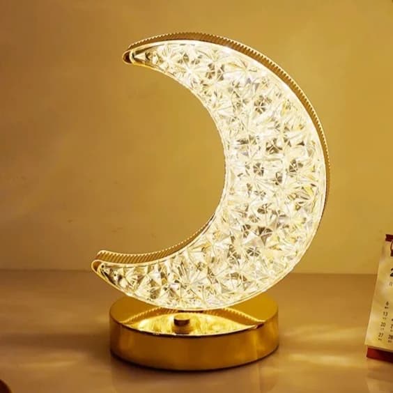 Rechargeable Star Moon Crystal LED Night Light