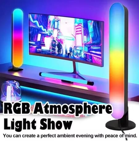 USB Rechargeable RGB Light Bar with Music Rhythm Sync