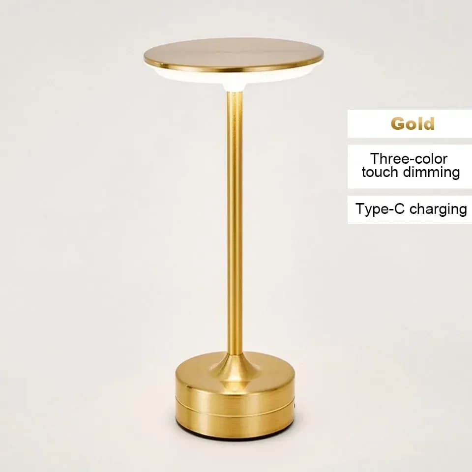 Crystal Metal LED Table Lamp, Dimmable 3 Colors