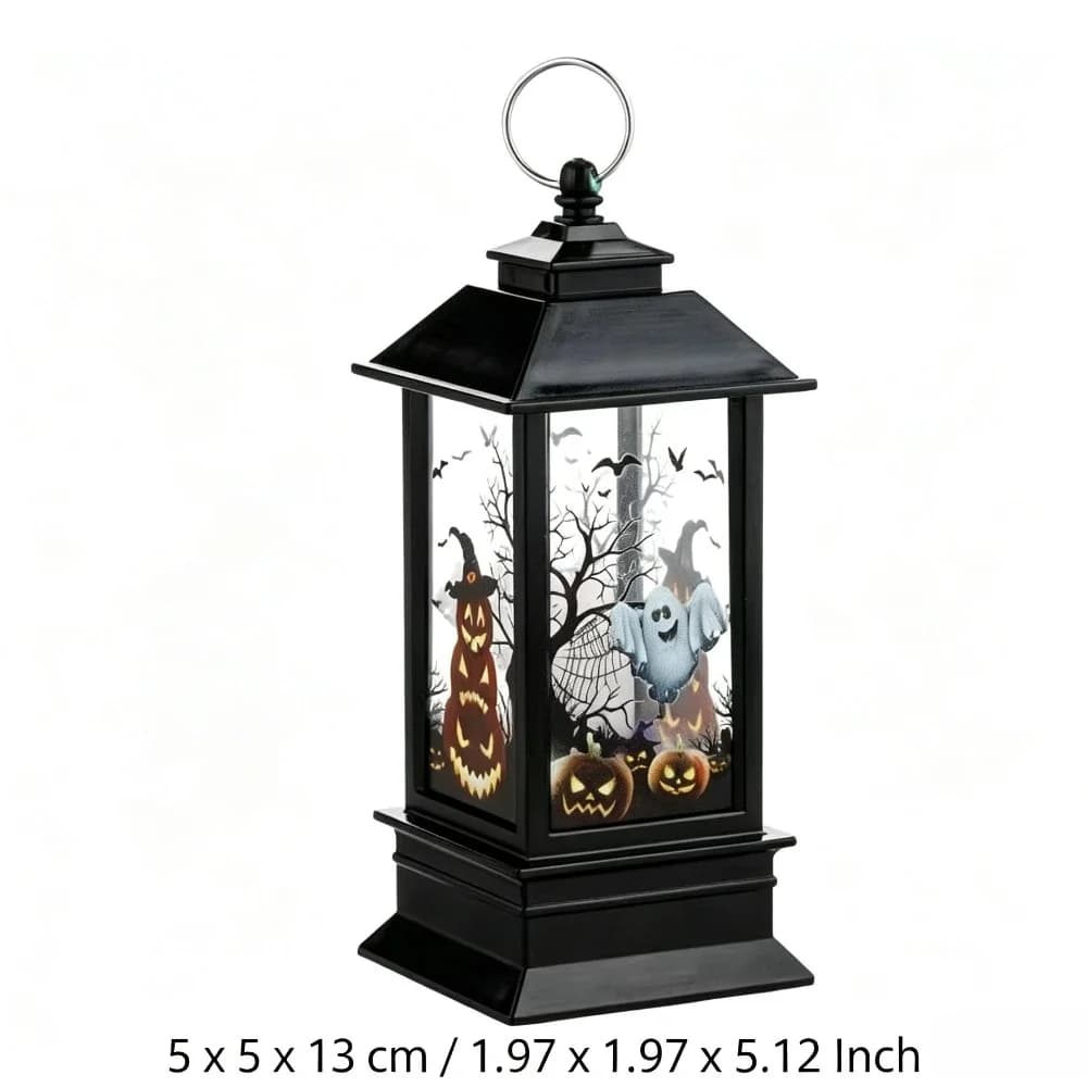 Mini LED Candle Lantern Night Light, Halloween Decor