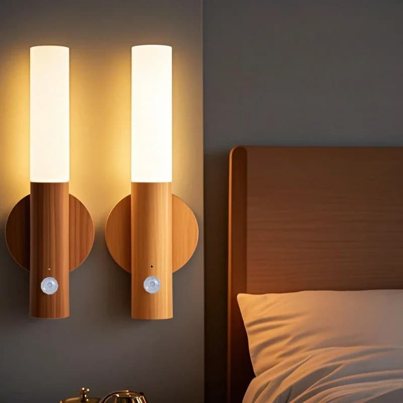 Motion Sensor LED Night Light, USB Rechargeable Cabinet Lamp