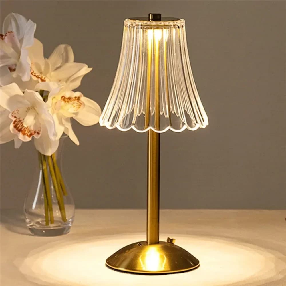 Retro Bronze Tri-Color Dimming LED Desk Lamp