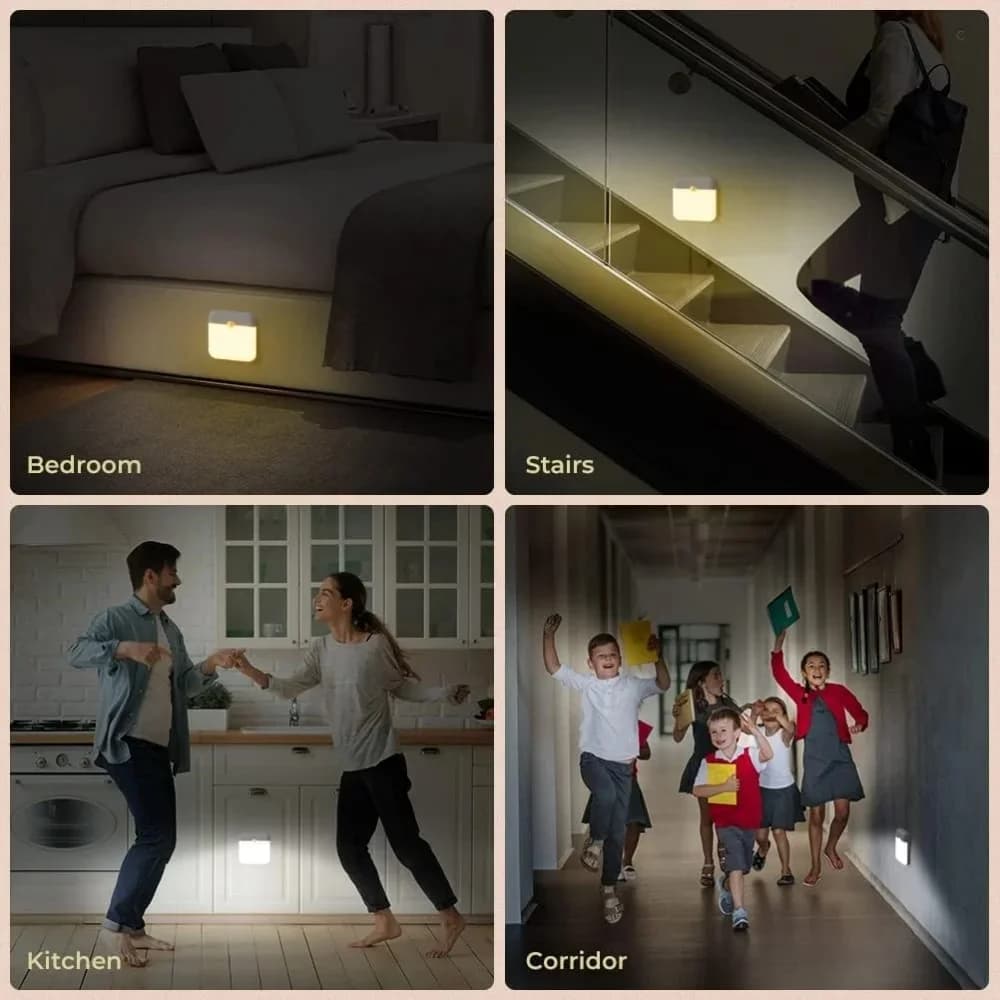 Rechargeable LED Motion Sensor Induction Night Light