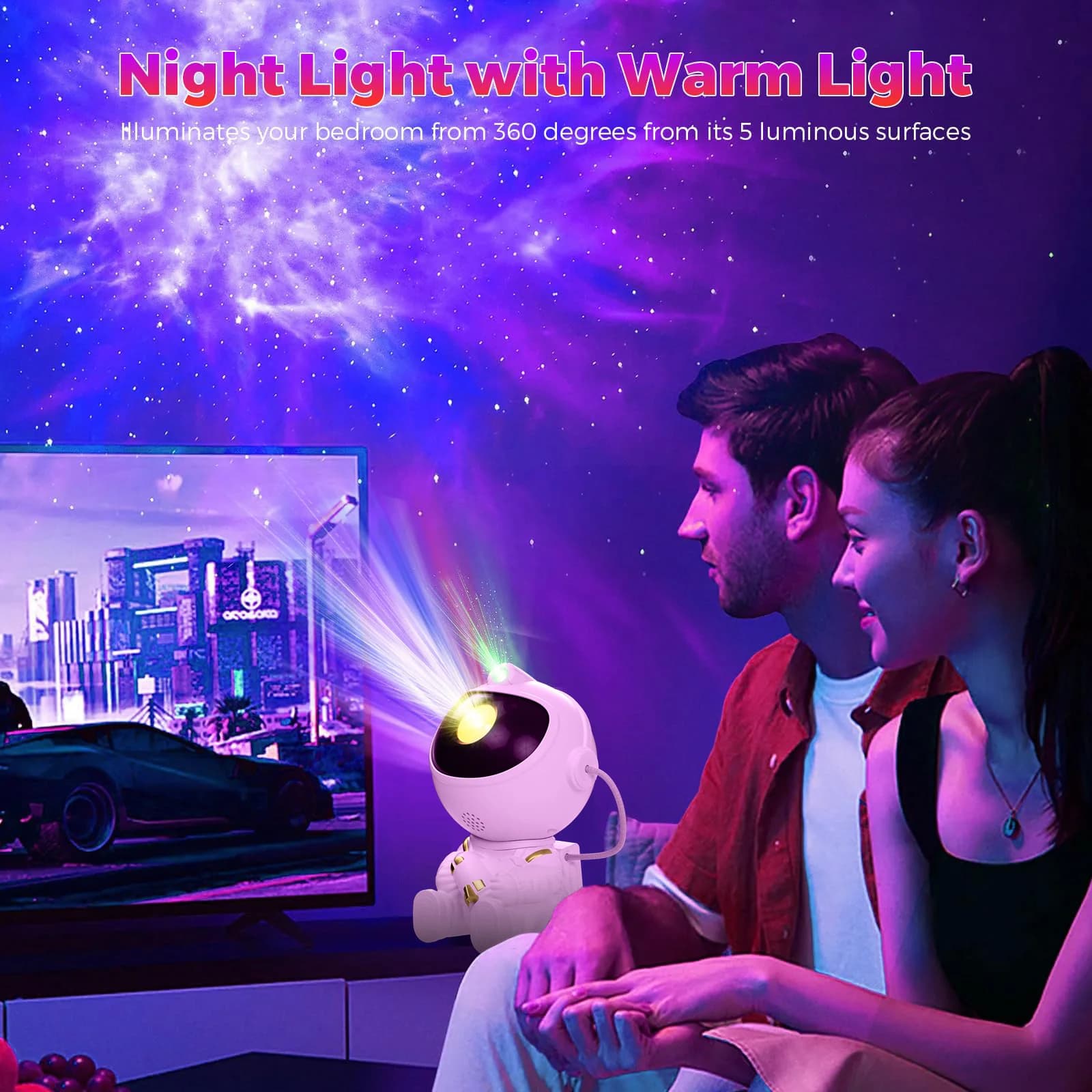 Astronaut Space Projector LED Night Light