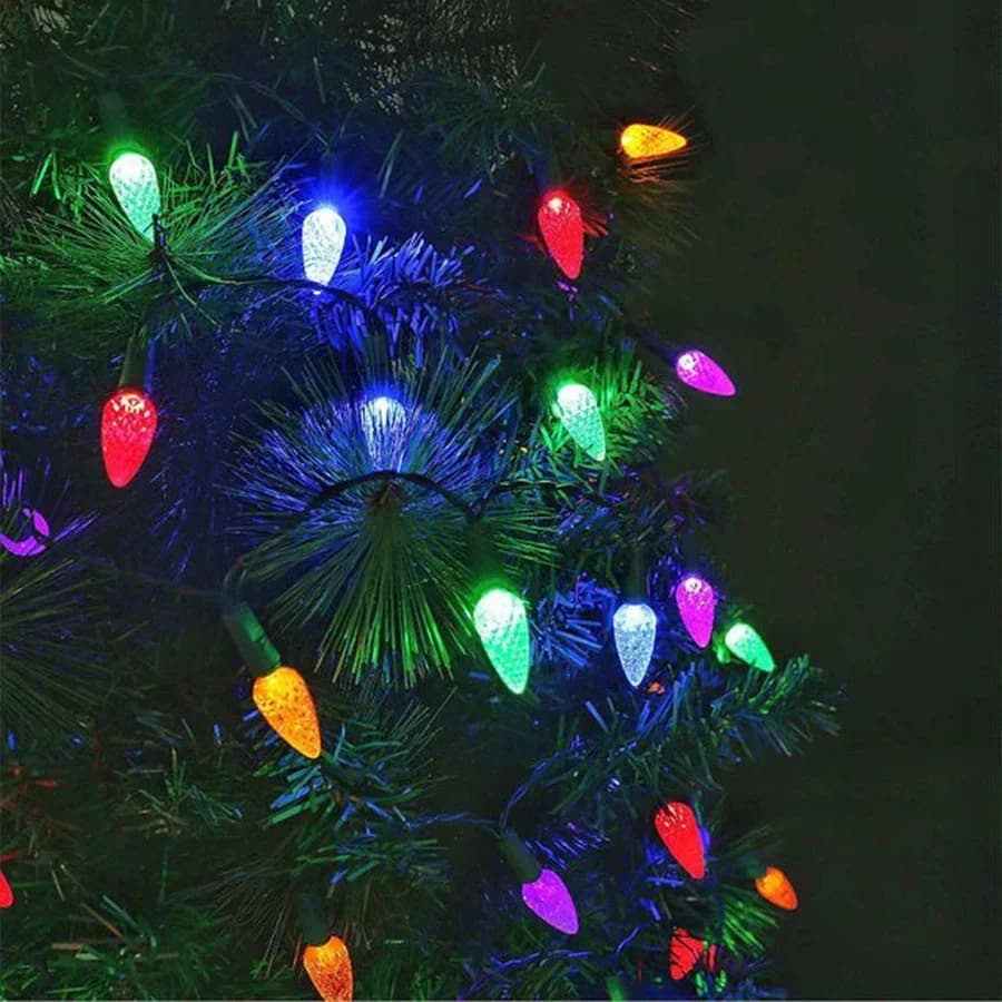 Solar or Plug-in LED Strawberry Berry String Lights