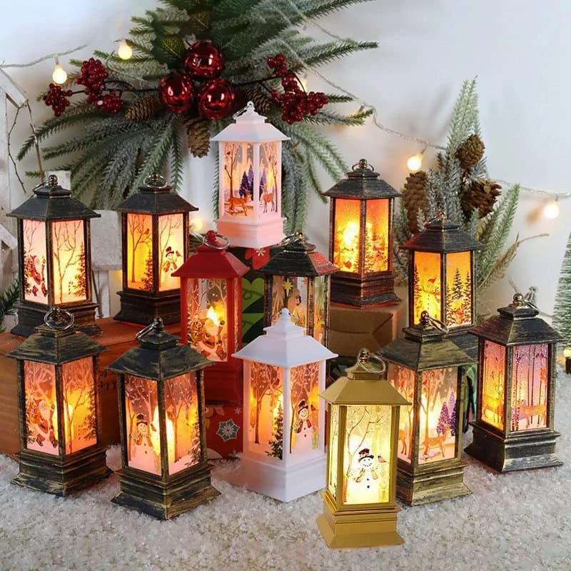 Retro Mini LED Lantern Night Light, Halloween Theme