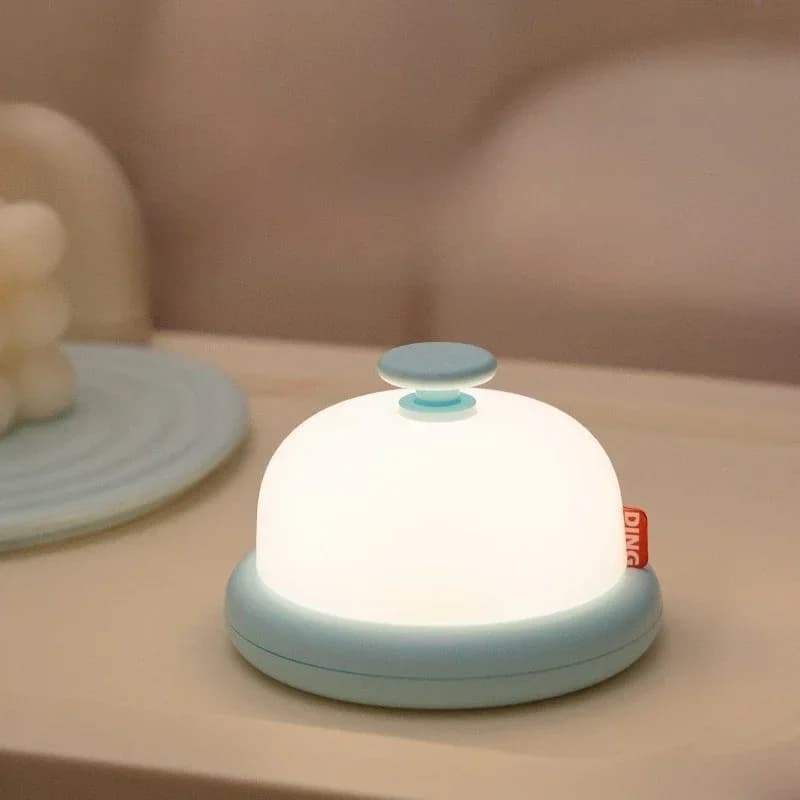 Bell Shaped LED Table Lamp with Timer, Warm White