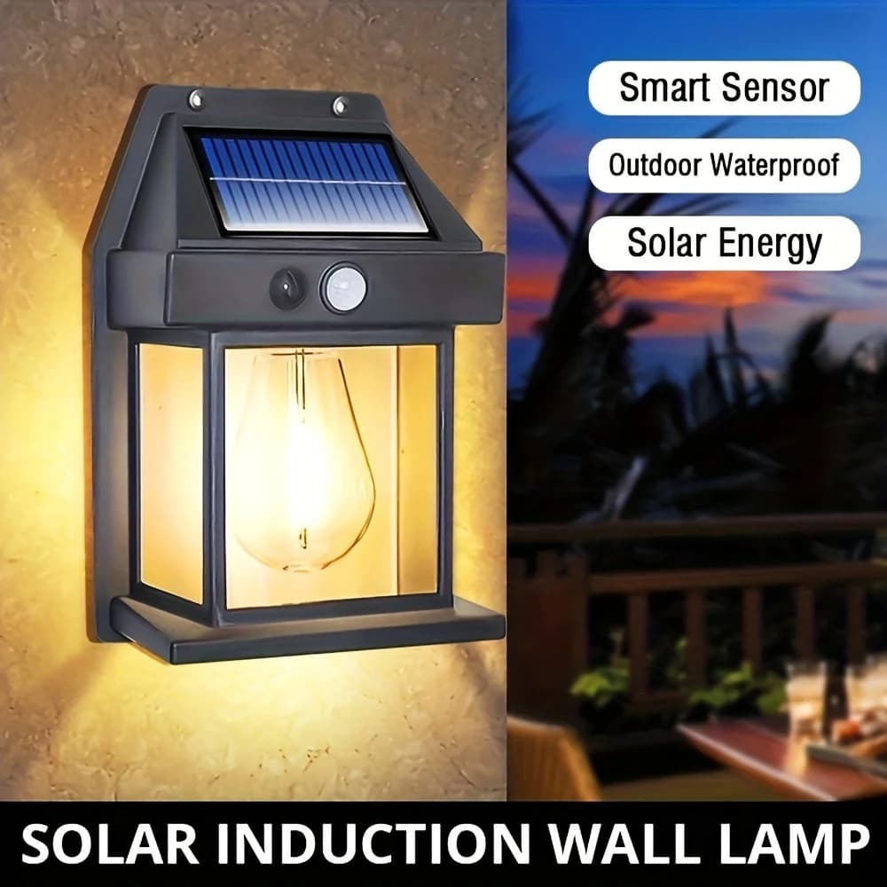 Solar Motion Sensor Wall Light, IP65 Waterproof