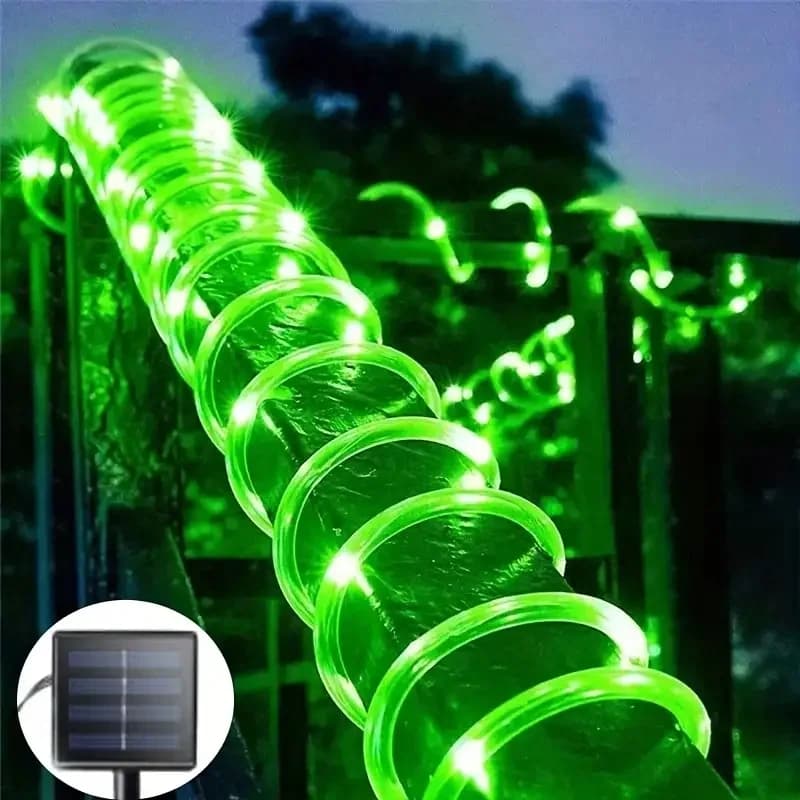 Solar LED Rope Path Lights, 8 Modes