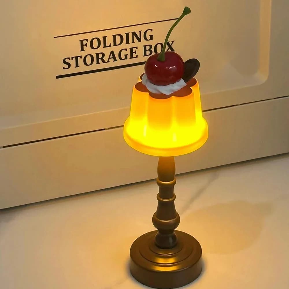 Retro Pudding Shape Mini LED Desk Night Light