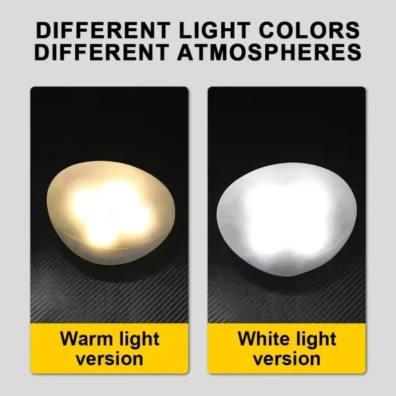 Solar Warm White Stone Pebble Garden Lights