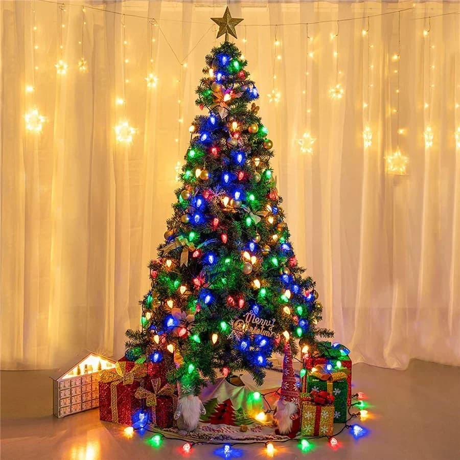Solar or Plug-in LED Strawberry Berry String Lights