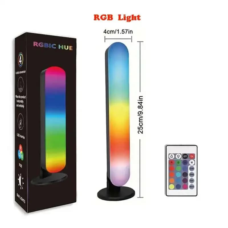 USB Rechargeable RGB Light Bar with Music Rhythm Sync