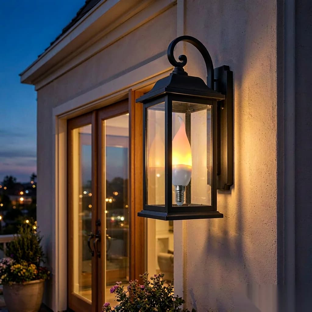 E14 E27 LED Flame Flickering Candle Bulb