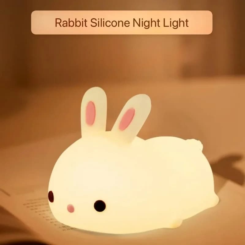 Rechargeable Silicone Rabbit Night Light