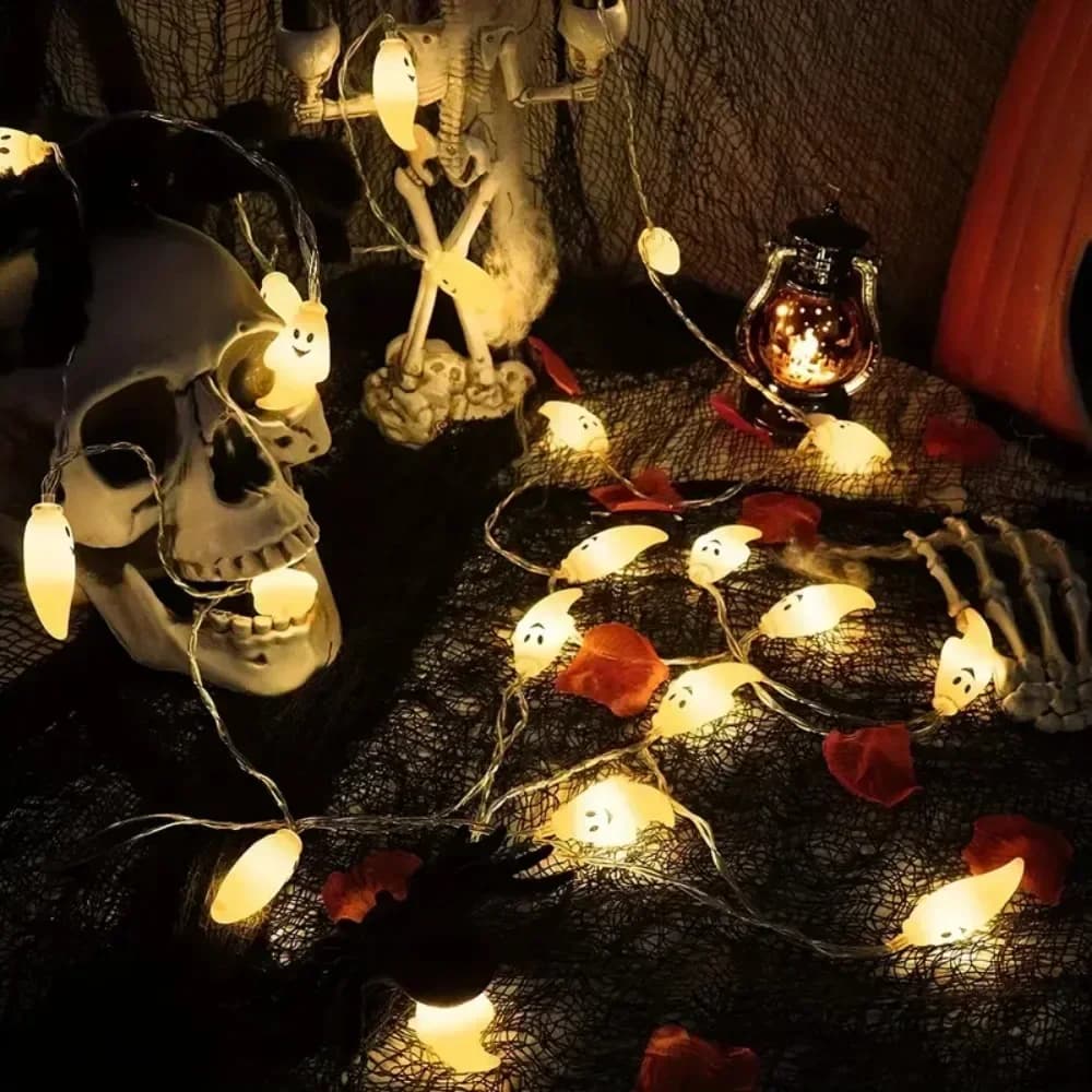 Battery Operated Warm White LED Ghost Night Light