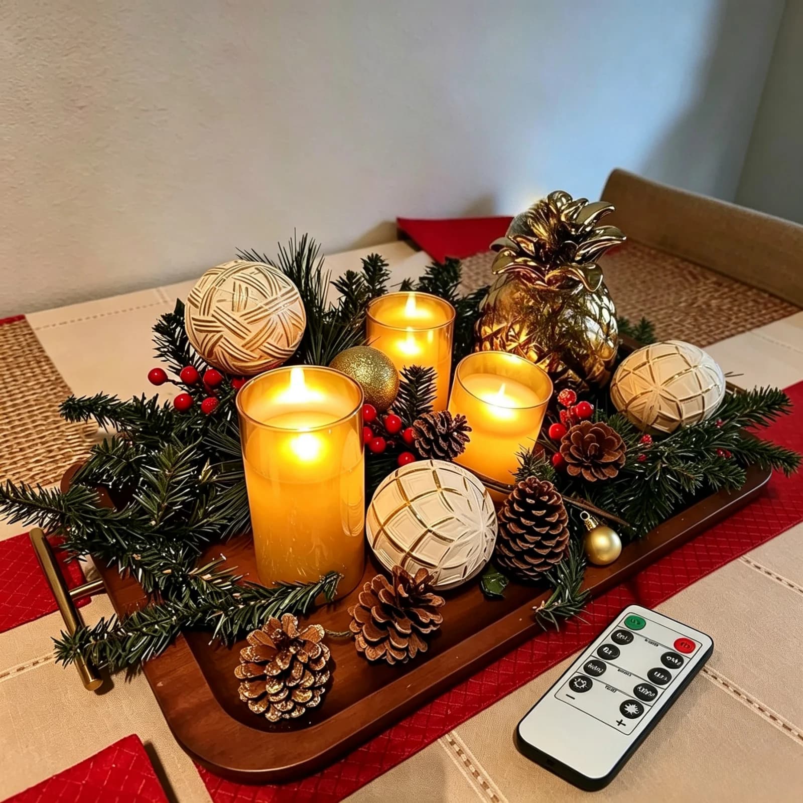 LED Electronic Candle Set with Remote Timer