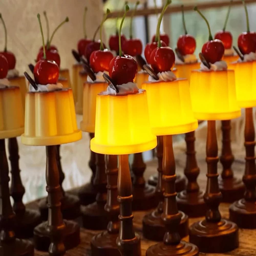 Retro Pudding Shape Mini LED Desk Night Light