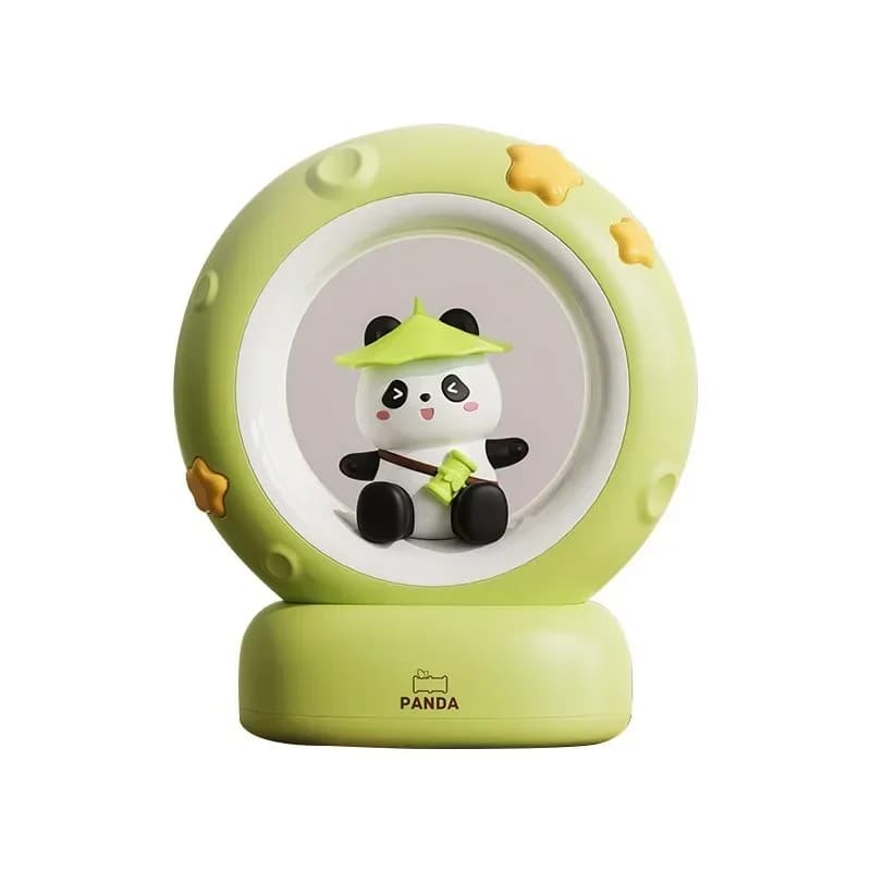 Cute Panda Moon and Star Rechargeable Table Lamp