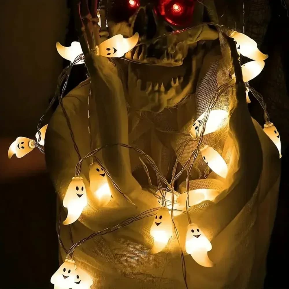 Battery Operated Warm White LED Ghost Night Light