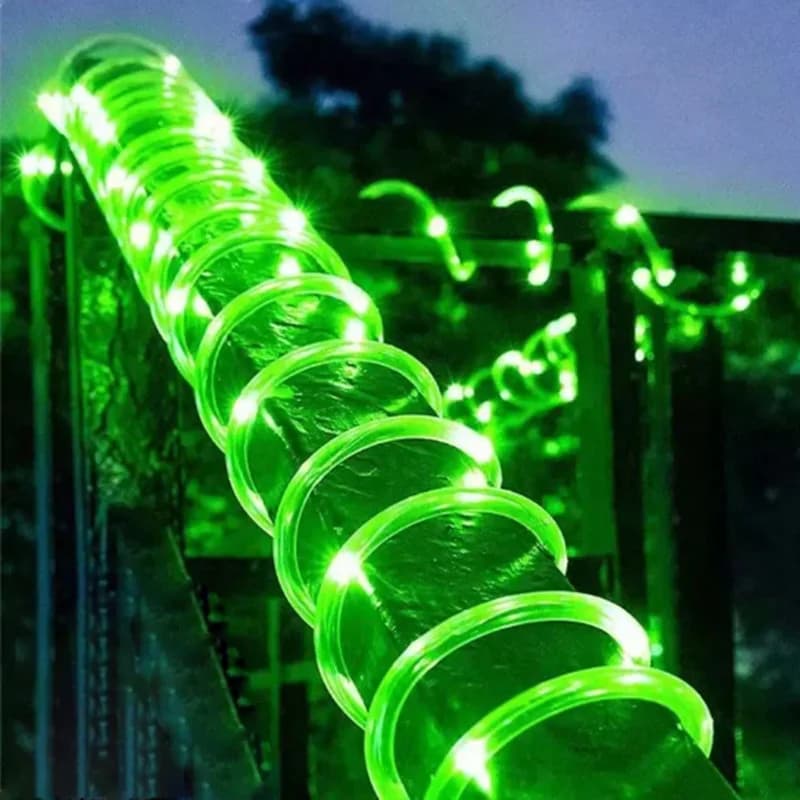 Solar LED Rope Path Lights, 8 Modes
