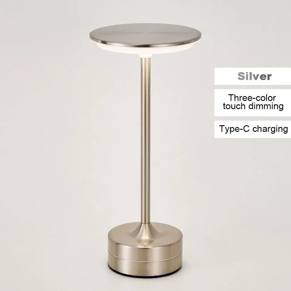 Crystal Metal LED Table Lamp, Dimmable 3 Colors
