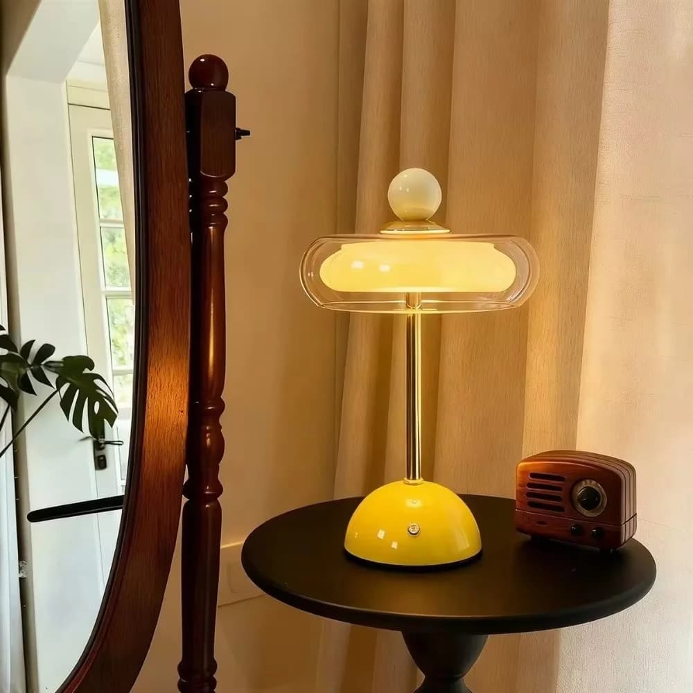 Dimmable Rechargeable Glass Touch Switch Desk Lamp