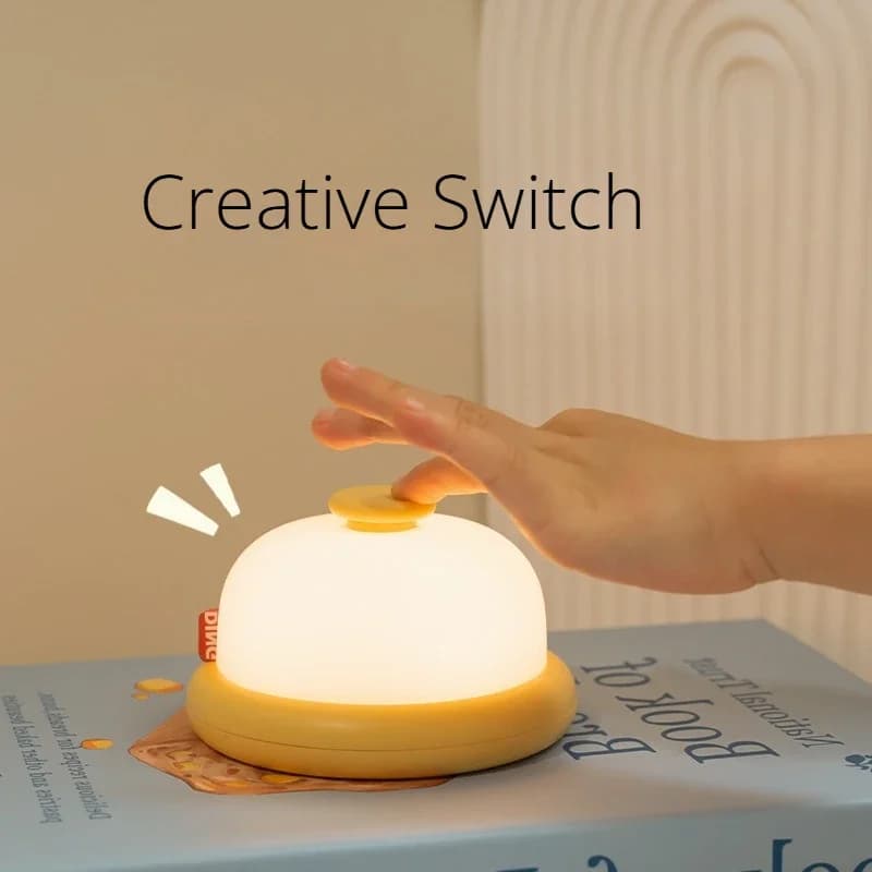 Warm White Bell Shaped LED Night Light with Timer