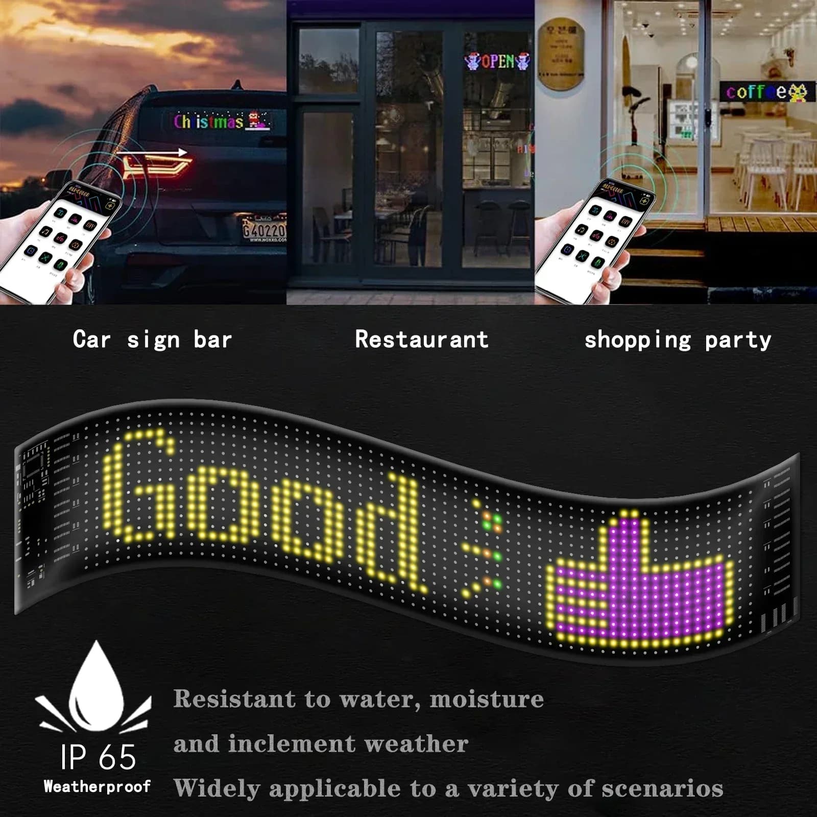 Flexible RGB LED Matrix Pixel Display Panel