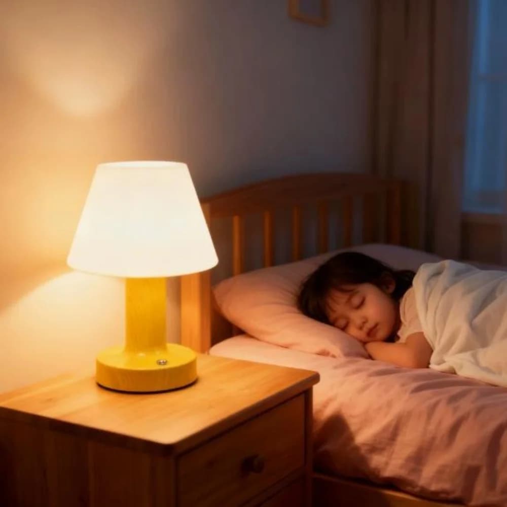 Modern Mushroom Style LED Table Lamp, USB Rechargeable Touch