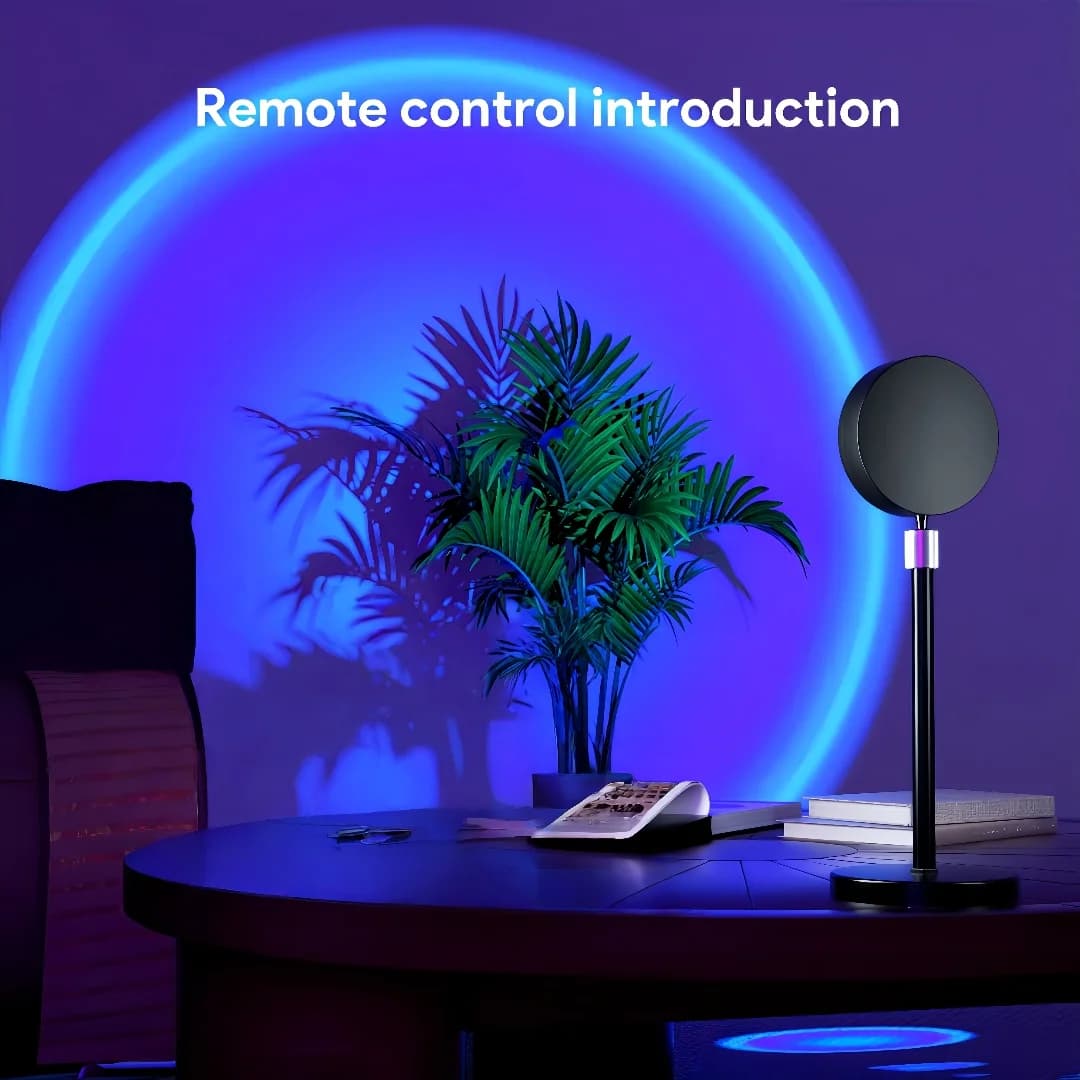 Mini RGB LED Sunset Projector Lamp with Remote, USB
