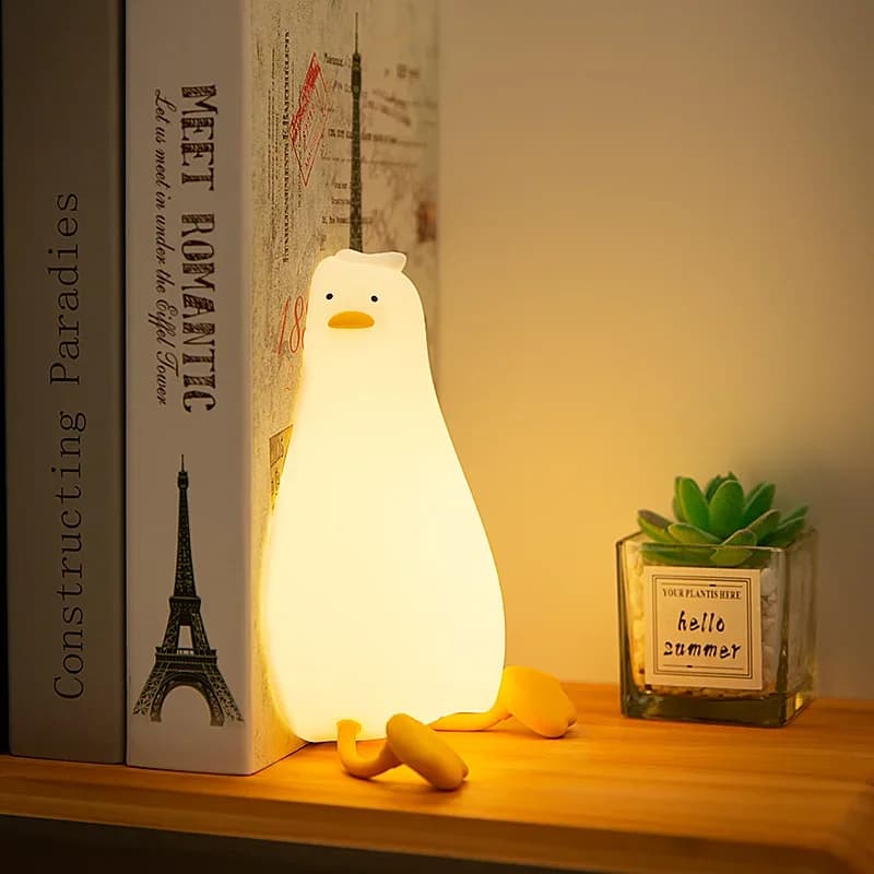 Rechargeable Silicone Duck Bedside Night Light