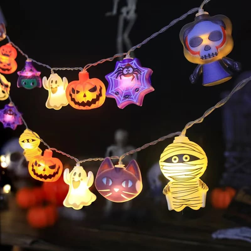 Battery Operated Halloween Shaped String Lights