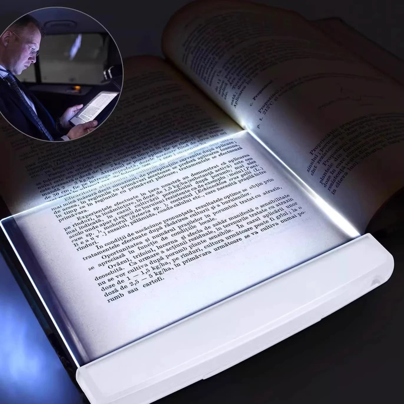 Portable Battery Operated LED Panel Reading Light