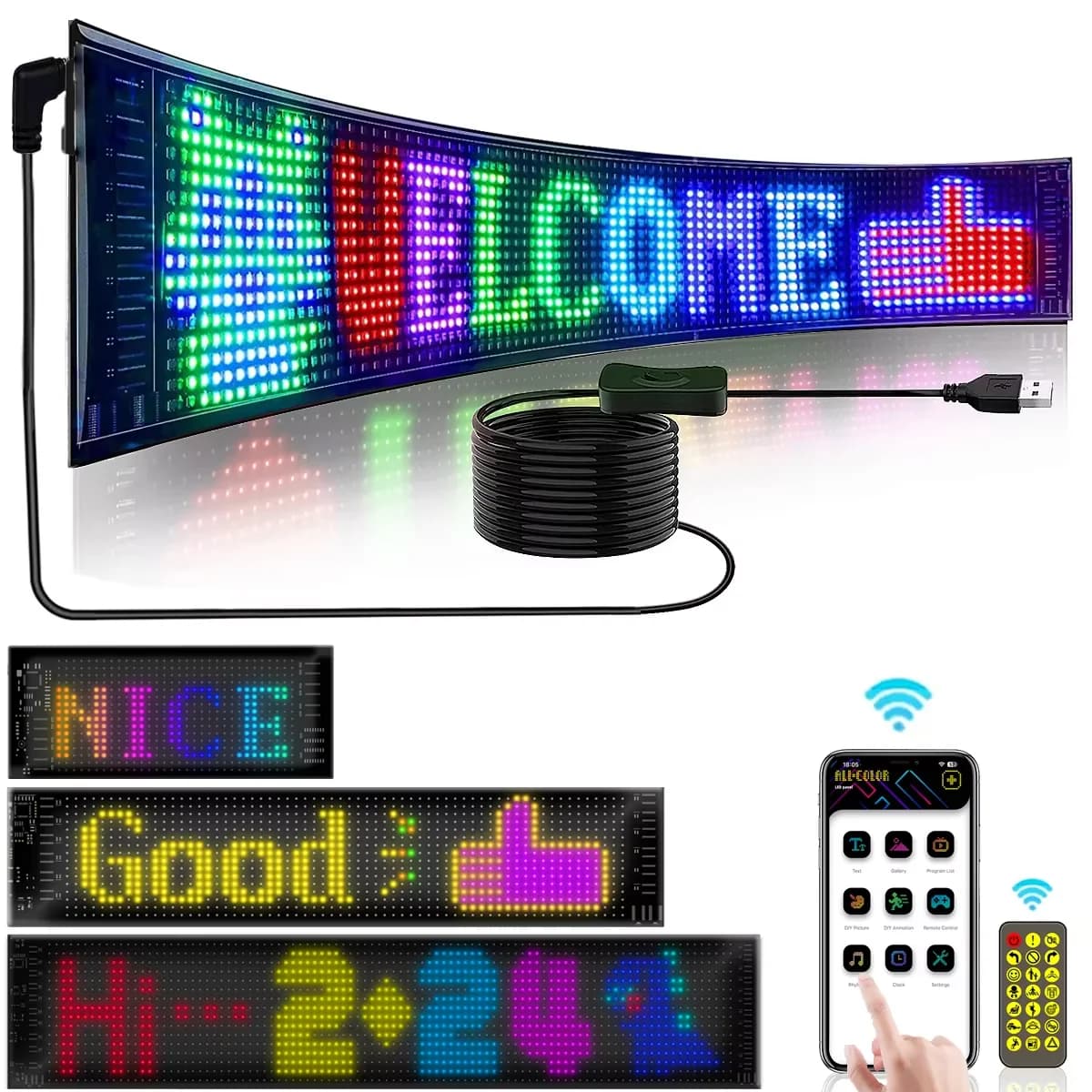Flexible RGB LED Matrix Pixel Display Panel