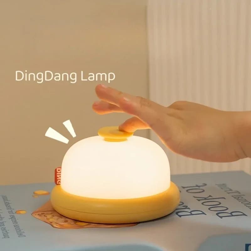 Bell Shaped LED Table Lamp with Timer, Warm White