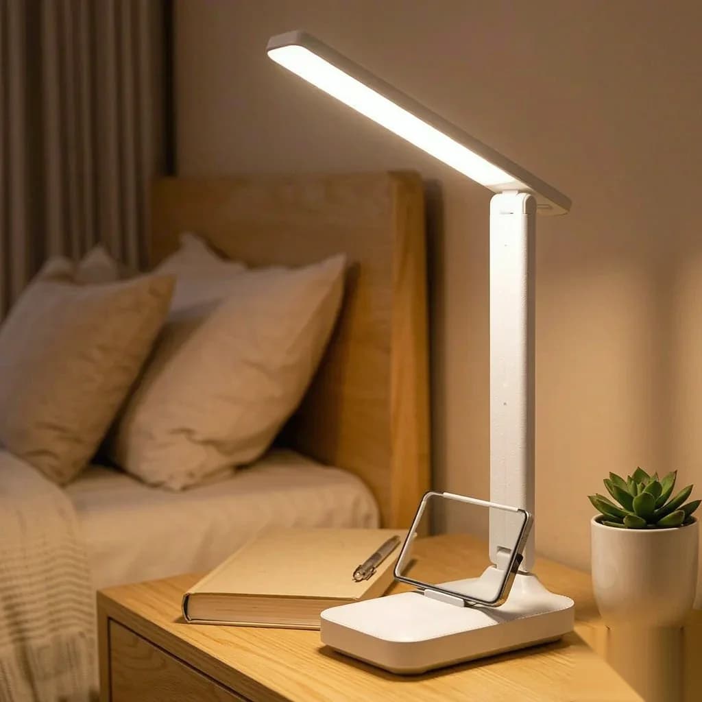Dimmable Foldable LED Reading Lamp with 3 Color Modes