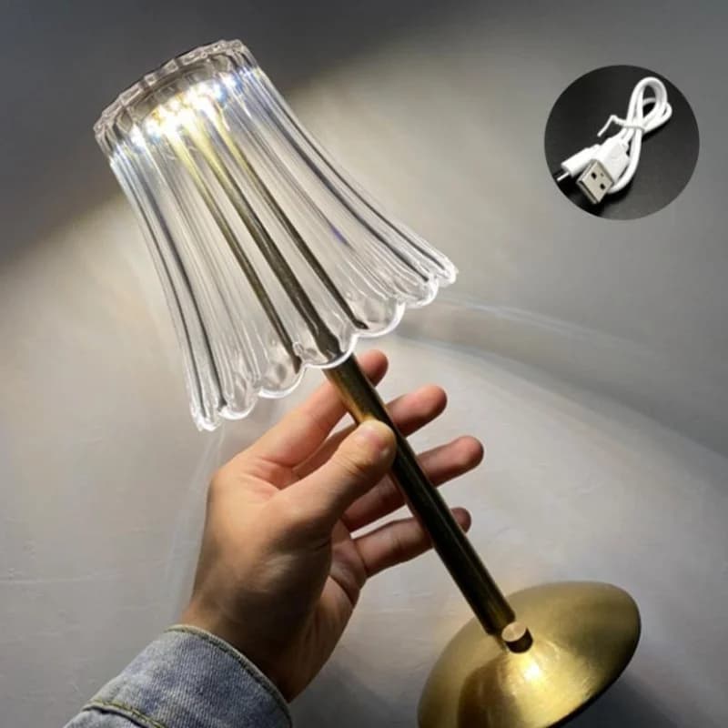 Retro Bronze Tri-Color Dimming LED Desk Lamp
